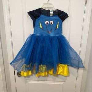 Finding Dory Toddler Tutu Dress Blue Yellow sz: L